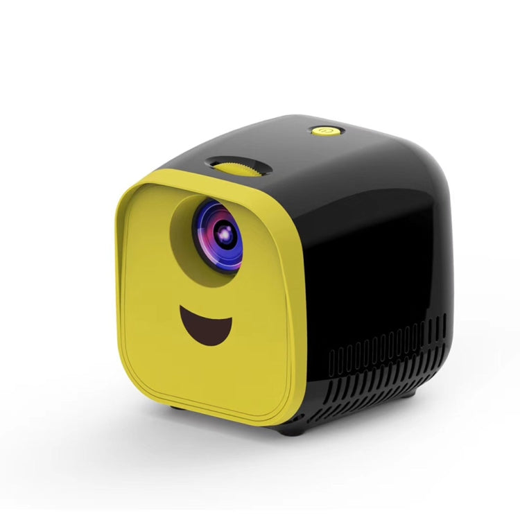 L1 Children Projector Mini LED Portable Home Speaker Projector, EU Plug (Black) - LED Projector by buy2fix | Online Shopping UK | buy2fix