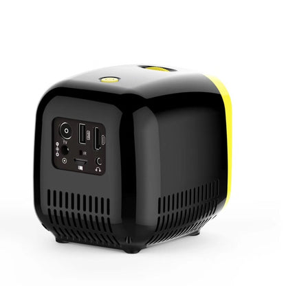 L1 Children Projector Mini LED Portable Home Speaker Projector, EU Plug (Black) - LED Projector by buy2fix | Online Shopping UK | buy2fix