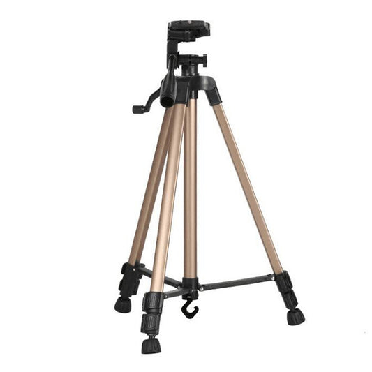 Portable Phone Live Selfie 3366 Tripod Stand DV SLR Camera Self-timer Full Light Bracket(Gold) - Tripods by buy2fix | Online Shopping UK | buy2fix