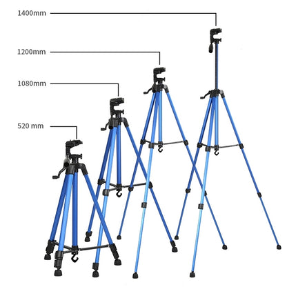 Portable Phone Live Selfie 3366 Tripod Stand DV SLR Camera Self-timer Full Light Bracket(Blue) - Tripods by buy2fix | Online Shopping UK | buy2fix