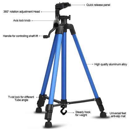 Portable Phone Live Selfie 3366 Tripod Stand DV SLR Camera Self-timer Full Light Bracket(Yellow) - Tripods by buy2fix | Online Shopping UK | buy2fix