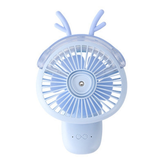 Desktop Folding Spray Mini Fan Cartoon Humidification Water Jet Fan(Blue) by buy2fix