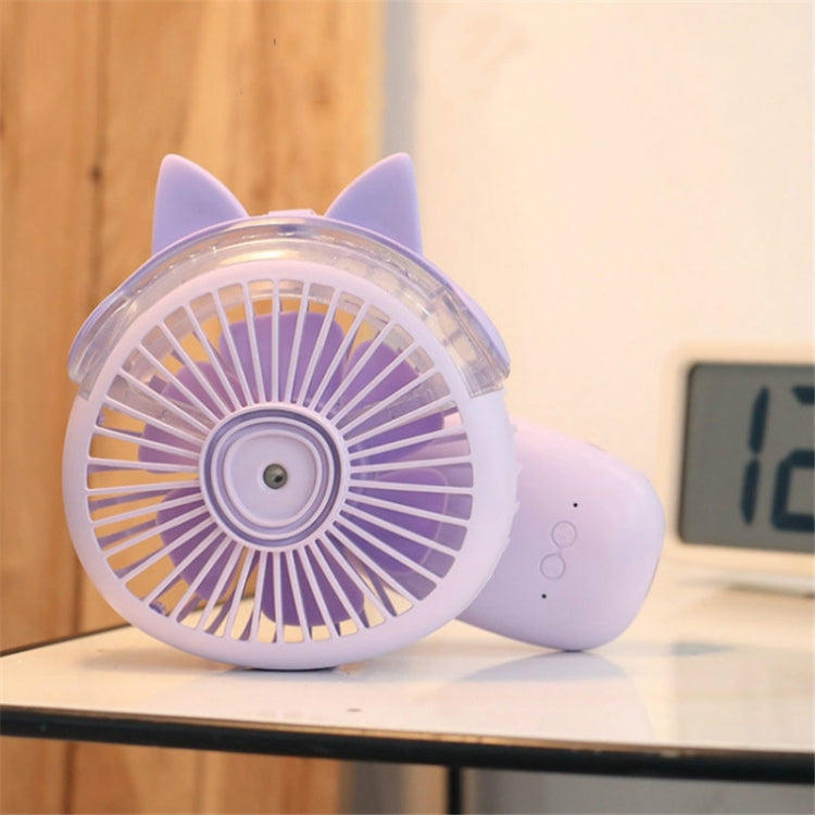 Desktop Folding Spray Mini Fan Cartoon Humidification Water Jet Fan(Blue) by buy2fix