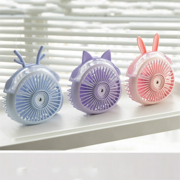 Desktop Folding Spray Mini Fan Cartoon Humidification Water Jet Fan(Blue) by buy2fix