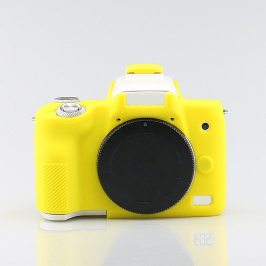 Richwell  Silicone Armor Skin Case Body Cover Protector for Canon EOS M50 Body Digital Camera(Yellow) - Protective Case by Richwell | Online Shopping UK | buy2fix