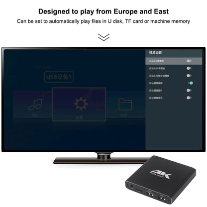 4K HD Player Single AD(UK) - Multimedia Player by buy2fix | Online Shopping UK | buy2fix