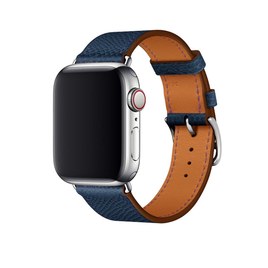 For Apple Watch 3 / 2 / 1 Generation 42mm Universal Leather Cross Band(Dark Blue) - Watch Bands by buy2fix | Online Shopping UK | buy2fix