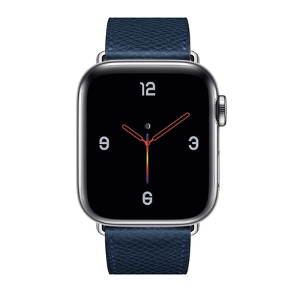 For Apple Watch 3 / 2 / 1 Generation 42mm Universal Leather Cross Band(Dark Blue) - Watch Bands by buy2fix | Online Shopping UK | buy2fix