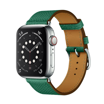 For Apple Watch 3 / 2 / 1 Generation 38mm Universal Leather Cross Band(Green) - Watch Bands by buy2fix | Online Shopping UK | buy2fix
