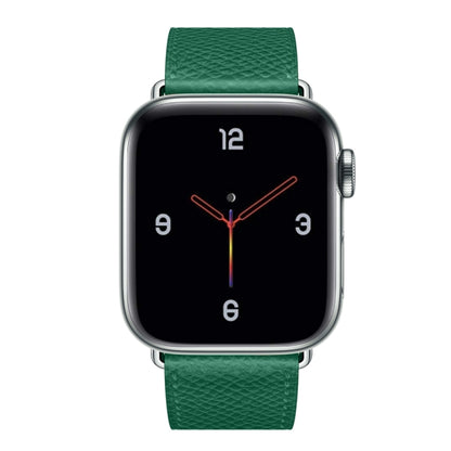 For Apple Watch 3 / 2 / 1 Generation 38mm Universal Leather Cross Band(Green) - Watch Bands by buy2fix | Online Shopping UK | buy2fix