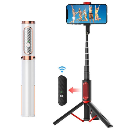M18 Portable Selfie Stick Remote Control Mobile Phone Holder(White) - Selfie Sticks by buy2fix | Online Shopping UK | buy2fix