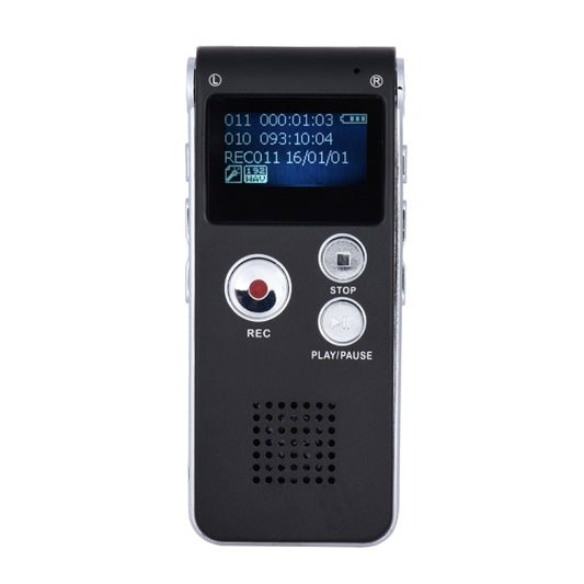 SK-012 8GB Voice Recorder USB Professional Dictaphone Digital Audio With WAV MP3 Player VAR Function Record(Black) by buy2fix
