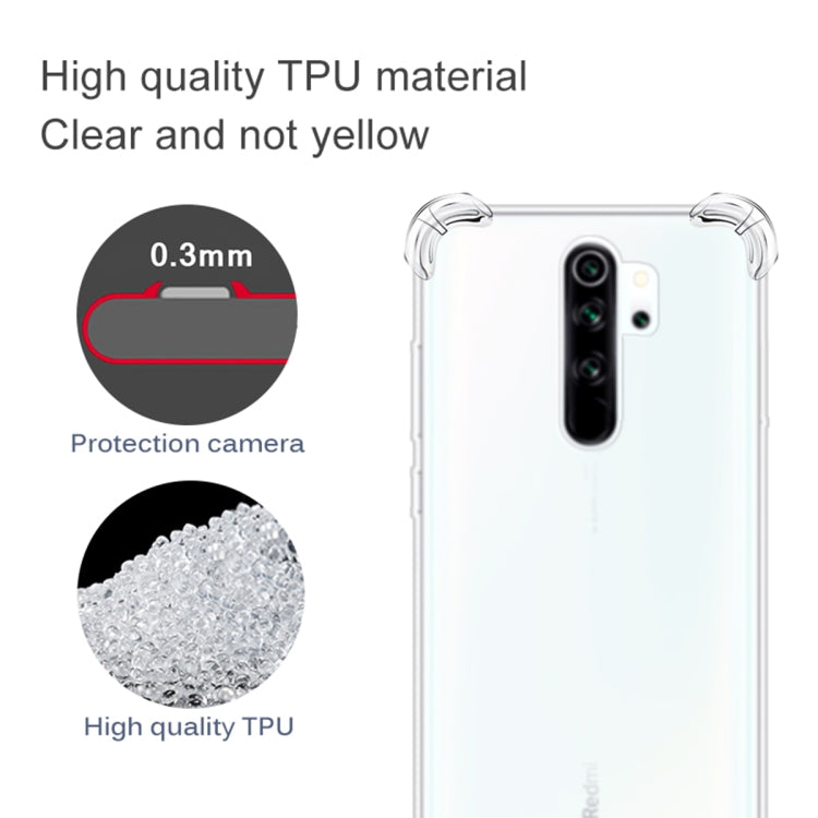 For Xiaomi Redmi Note 8 Pro Four-Corner Anti-Drop Ultra-Thin Transparent TPU Phone Case(Transparent) - Xiaomi Cases by buy2fix | Online Shopping UK | buy2fix