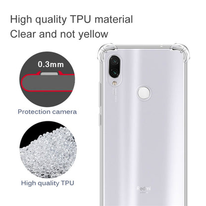 For Xiaomi Redmi7 Four-Corner Anti-Drop Ultra-Thin Transparent TPU Phone Case - Xiaomi Cases by buy2fix | Online Shopping UK | buy2fix