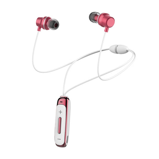 BT315 Sport Bluetooth Headset Wireless Stereo Earphone Bluetooth 4.1 Earpiece With Mic Sport Bass Magnetic Necklace Earpiece(Pink) by buy2fix