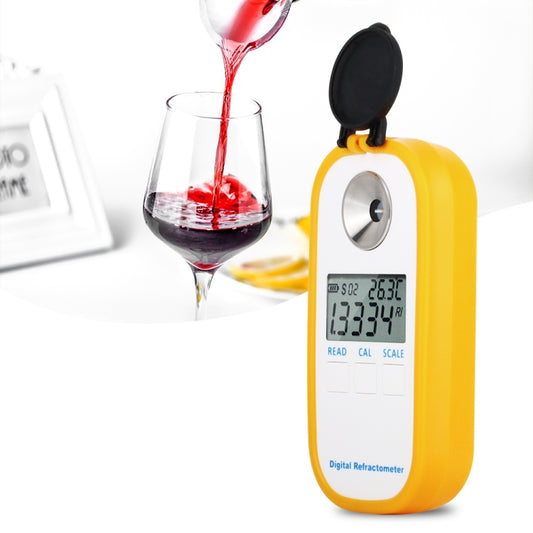 DR401 Digital Display Refractometer Brix 0-50% Alcohol Range 0~22% Refractometer Beer Wine Fruit Grape Sugar Saccharimeter - Digital Refractometer by buy2fix | Online Shopping UK | buy2fix