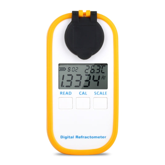 DR401 Digital Display Refractometer Brix 0-50% Alcohol Range 0~22% Refractometer Beer Wine Fruit Grape Sugar Saccharimeter - Digital Refractometer by buy2fix | Online Shopping UK | buy2fix