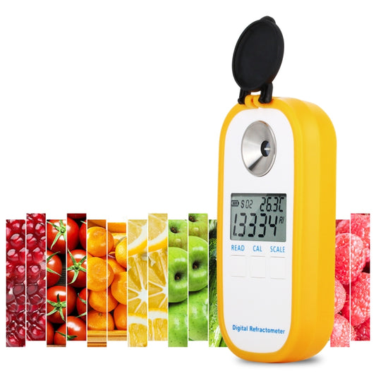 DR103 Digital Refractometer LCD Display Brxi Fruit Juice Sugar Meter Refractometer For Dextran Fructose Glucose Lactose Maltose - Digital Refractometer by buy2fix | Online Shopping UK | buy2fix