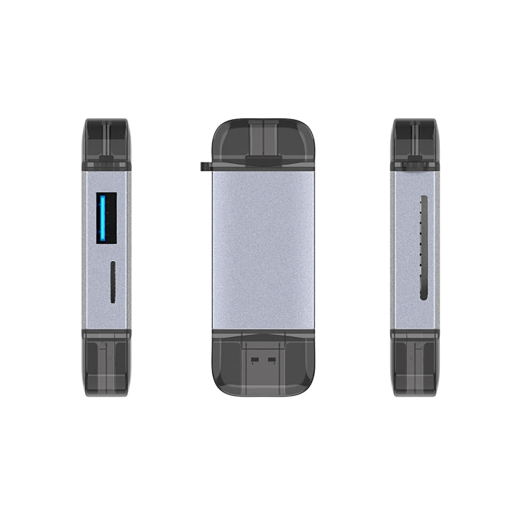 3 in 1 USB-C / Type-C + USB 2.0 + Micro USB Multifunction OTG Card Reader by buy2fix