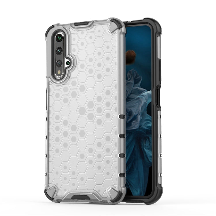For Huawei Nova 5T Shockproof Honeycomb PC + TPU Case(White) by buy2fix