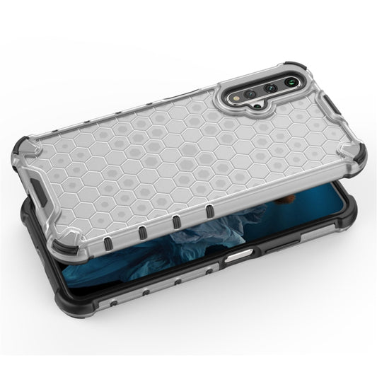 For Huawei Nova 5T Shockproof Honeycomb PC + TPU Case(White) - Huawei Cases by buy2fix | Online Shopping UK | buy2fix