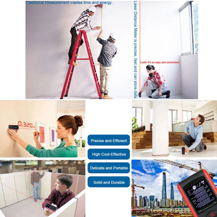 E100 Laser Rangefinder Laser Distance Meter Measuring Device Digital Handheld Tools Module Range 100m Range Finder - Laser Rangefinder by buy2fix | Online Shopping UK | buy2fix