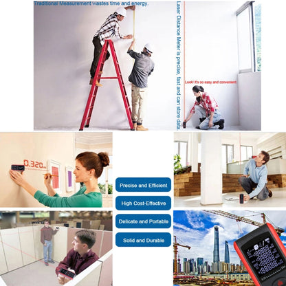 E100 Laser Rangefinder Laser Distance Meter Measuring Device Digital Handheld Tools Module Range 100m Range Finder - Laser Rangefinder by buy2fix | Online Shopping UK | buy2fix