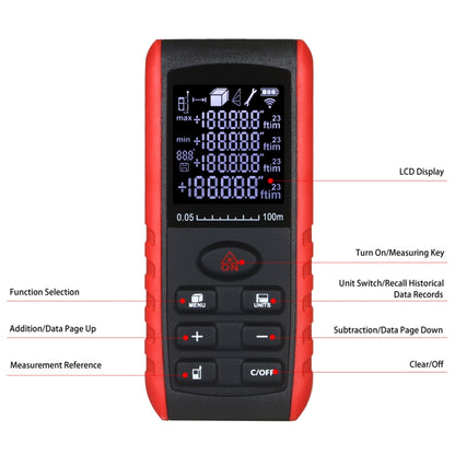 E100 Laser Rangefinder Laser Distance Meter Measuring Device Digital Handheld Tools Module Range 100m Range Finder - Laser Rangefinder by buy2fix | Online Shopping UK | buy2fix