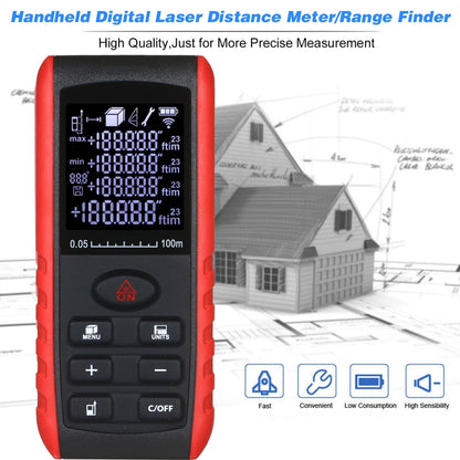 E100 Laser Rangefinder Laser Distance Meter Measuring Device Digital Handheld Tools Module Range 100m Range Finder - Laser Rangefinder by buy2fix | Online Shopping UK | buy2fix
