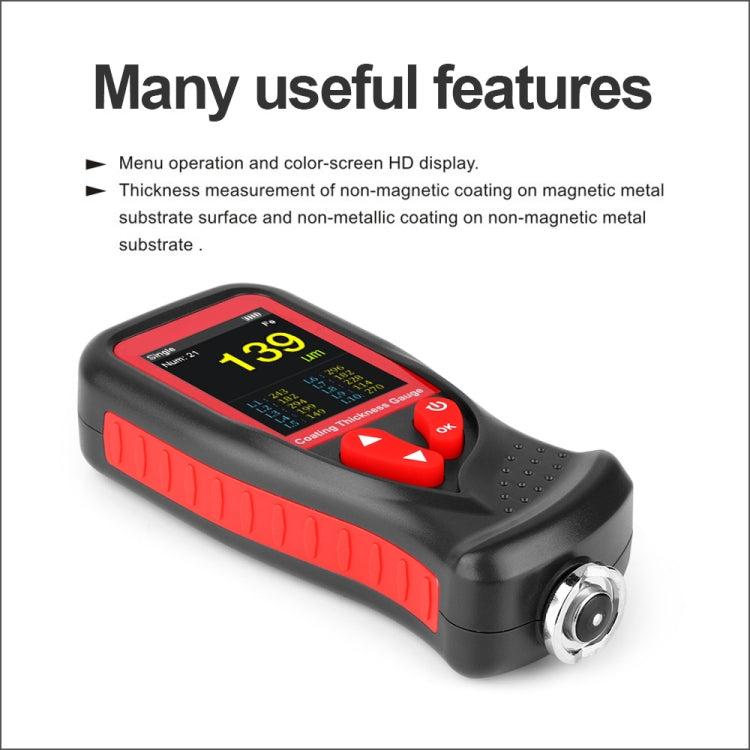 GT230 Thickness Gauges Paint Coating Thickness Gauge Car Film Digital Thickness Gauge Tester Rechargeable Thickness Gauge - Coating Thickness Gauge by buy2fix | Online Shopping UK | buy2fix