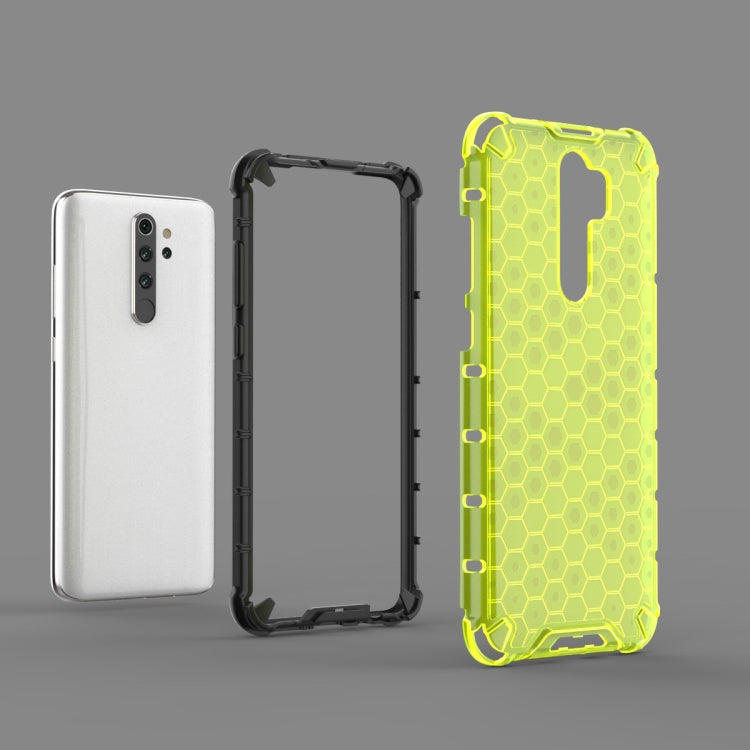 For Xiaomi Redmi Note 8 Pro Shockproof Honeycomb PC + TPU Case(Red) - Xiaomi Cases by buy2fix | Online Shopping UK | buy2fix