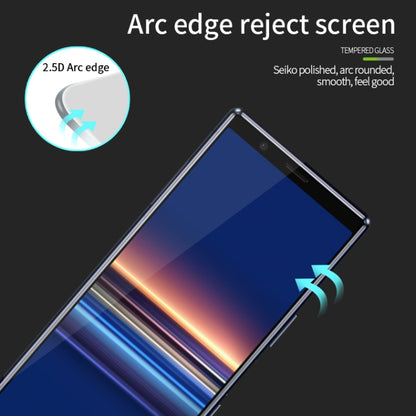 For Sony Xperia 5 / J9210 PINWUYO 9H 2.5D Full Screen Tempered Glass Film(Black) - Sony Tempered Glass by PINWUYO | Online Shopping UK | buy2fix
