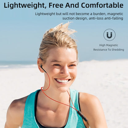 BT313 Magnetic Earbuds Sport Wireless Headphone Handsfree bluetooth HD Stereo Bass Headsets with Mic(Black) by buy2fix