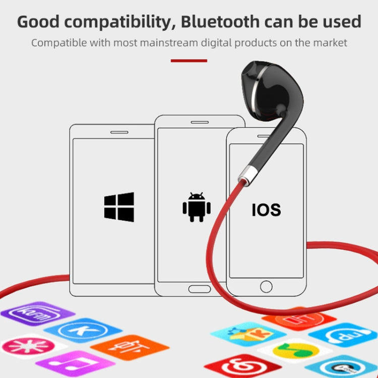 BT313 Magnetic Earbuds Sport Wireless Headphone Handsfree bluetooth HD Stereo Bass Headsets with Mic(Black) by buy2fix