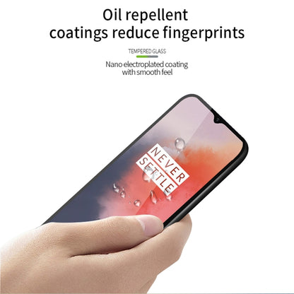 For Oneplus 7T PINWUYO 9H 2.5D Full Screen Tempered Glass Film(Black) - OnePlus Tempered Glass by PINWUYO | Online Shopping UK | buy2fix