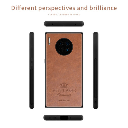 For Huawei Mate 30 Pro PINWUYO Pin Rui Series Classical Leather, PC + TPU + PU Leather Waterproof and Anti-fall All-inclusive Protective Case(Black) - Huawei Cases by PINWUYO | Online Shopping UK | buy2fix