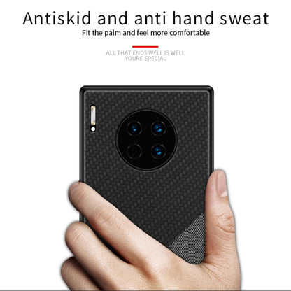 For Huawei Mate 30 Pro PINWUYO Rong Series  Shockproof PC + TPU+ Chemical Fiber Cloth Protective Cover(Brown) - Huawei Cases by PINWUYO | Online Shopping UK | buy2fix