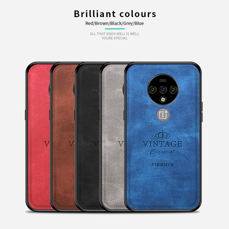 For Oneplus 7T PINWUYO Zun Series PC + TPU + Skin Waterproof And Anti-fall All-inclusive Protective Shell(Blue) - OnePlus Cases by PINWUYO | Online Shopping UK | buy2fix