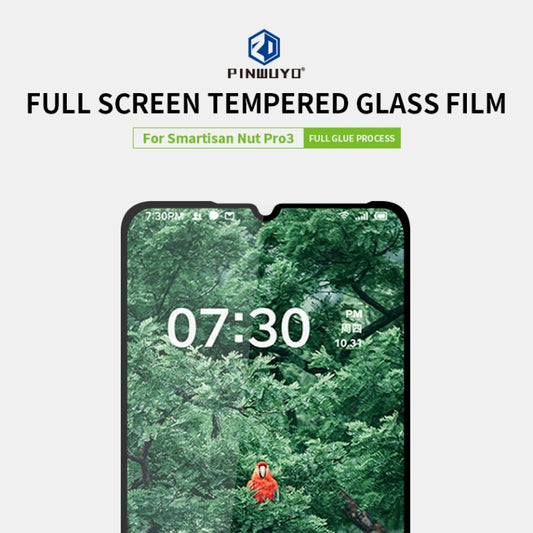 For Smartisan Nut Pro3 PINWUYO 9H 2.5D Full Screen Tempered Glass Film(Black) - Others by PINWUYO | Online Shopping UK | buy2fix
