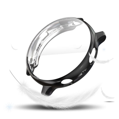 For Samsung Galaxy Watch Active 2 44mm ENKAY Hat-prince Full Coverage Electroplate TPU Case(Black) - Watch Bands by ENKAY | Online Shopping UK | buy2fix