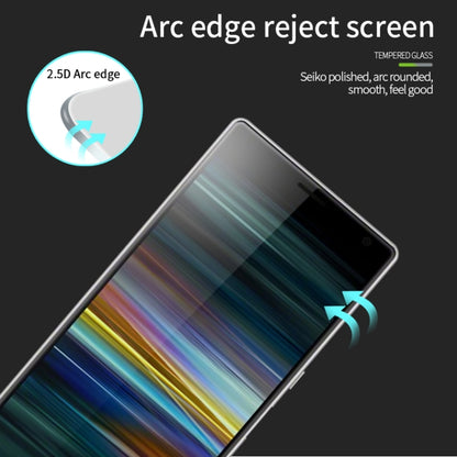 For Sony Xperia 8 PINWUYO 9H 2.5D Full Screen Tempered Glass Film(Black) - Sony Tempered Glass by PINWUYO | Online Shopping UK | buy2fix