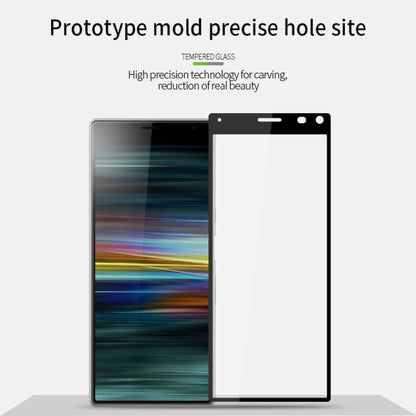 For Sony Xperia 8 PINWUYO 9H 2.5D Full Screen Tempered Glass Film(Black) - Sony Tempered Glass by PINWUYO | Online Shopping UK | buy2fix