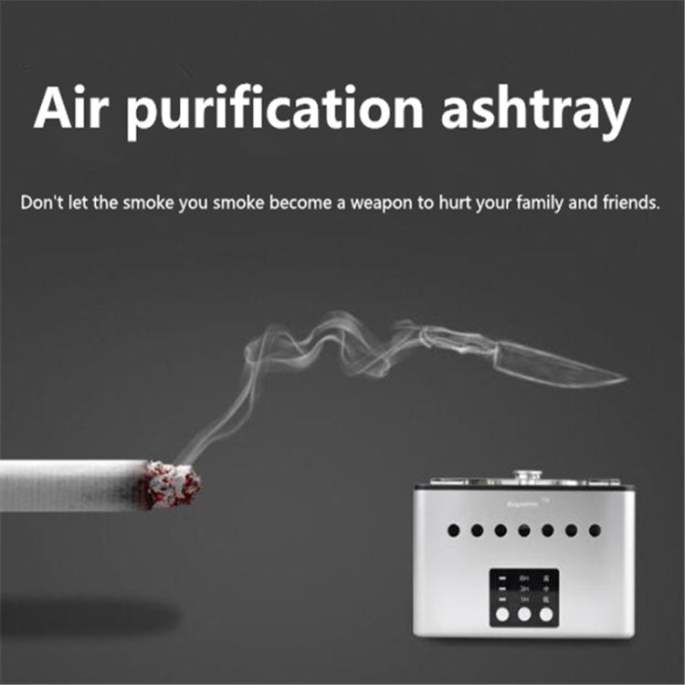 Filter Purification Ashtray Negative Ion Ashtray Intelligent Ashtray(Ssangyong Play Beads Silver) - Air Purifiers & Accessories by buy2fix | Online Shopping UK | buy2fix