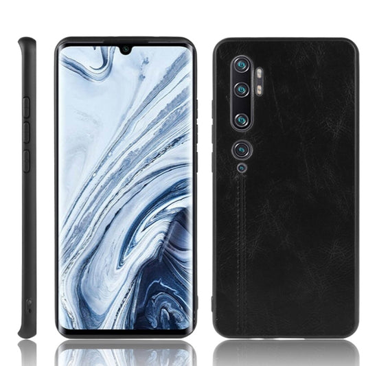 For Xiaomi Mi Note 10/Note10 Pro/CC9 Pro Shockproof Sewing Cow Pattern Skin PC + PU + TPU Case(Black) - Xiaomi Cases by buy2fix | Online Shopping UK | buy2fix