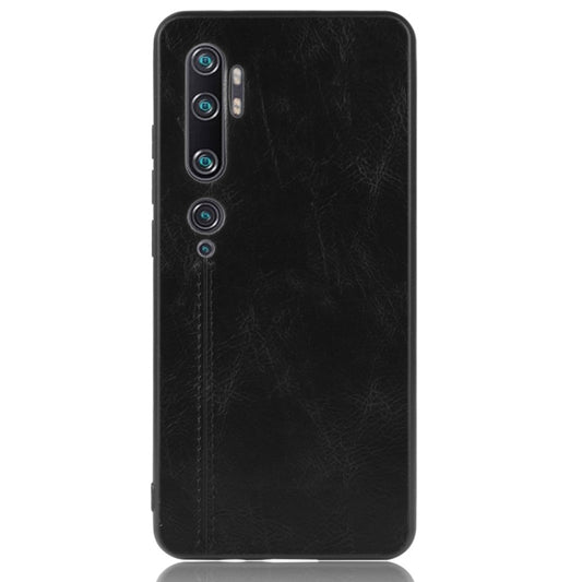 For Xiaomi Mi Note 10/Note10 Pro/CC9 Pro Shockproof Sewing Cow Pattern Skin PC + PU + TPU Case(Black) - Xiaomi Cases by buy2fix | Online Shopping UK | buy2fix
