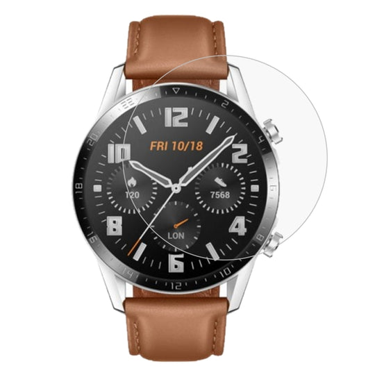 2 PCS For HUAWEI Watch GT 2 46mm (2019) ENKAY Hat-Prince 0.2mm 9H 2.15D Curved Edge Tempered Glass Film