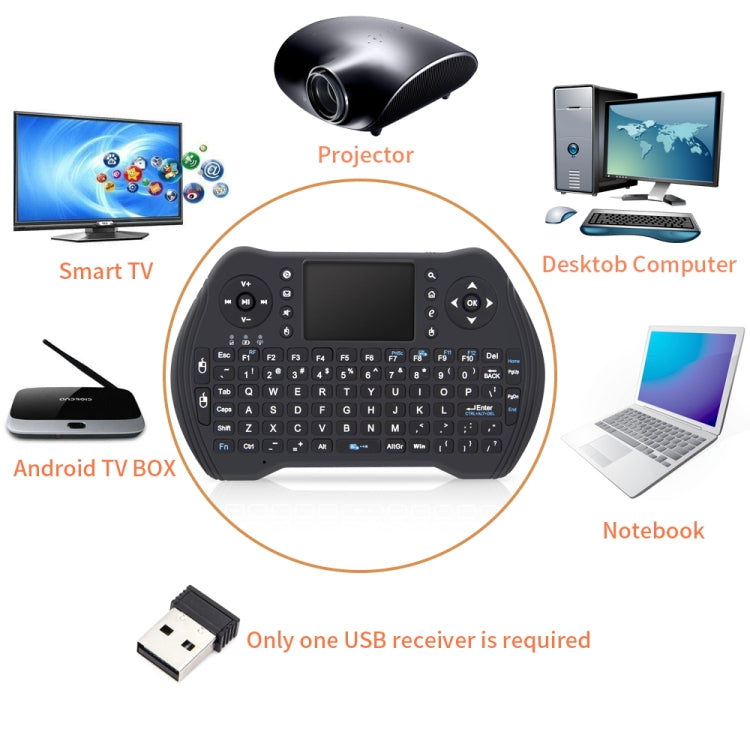 MT10 Fly Air Mouse 2.4GHz Mini Wireless Keyboard Multifunction Keyboard Fly Air Mouse by buy2fix