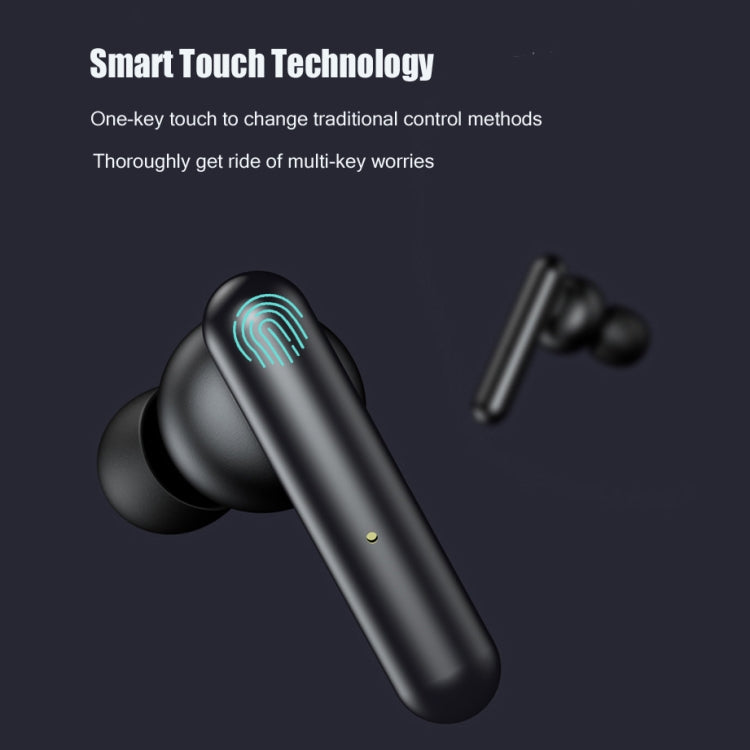 T10 Mini Touch Control Hifi TWS Wireless Bluetooth Earphones With Mic & Charger Box(Blue) by buy2fix