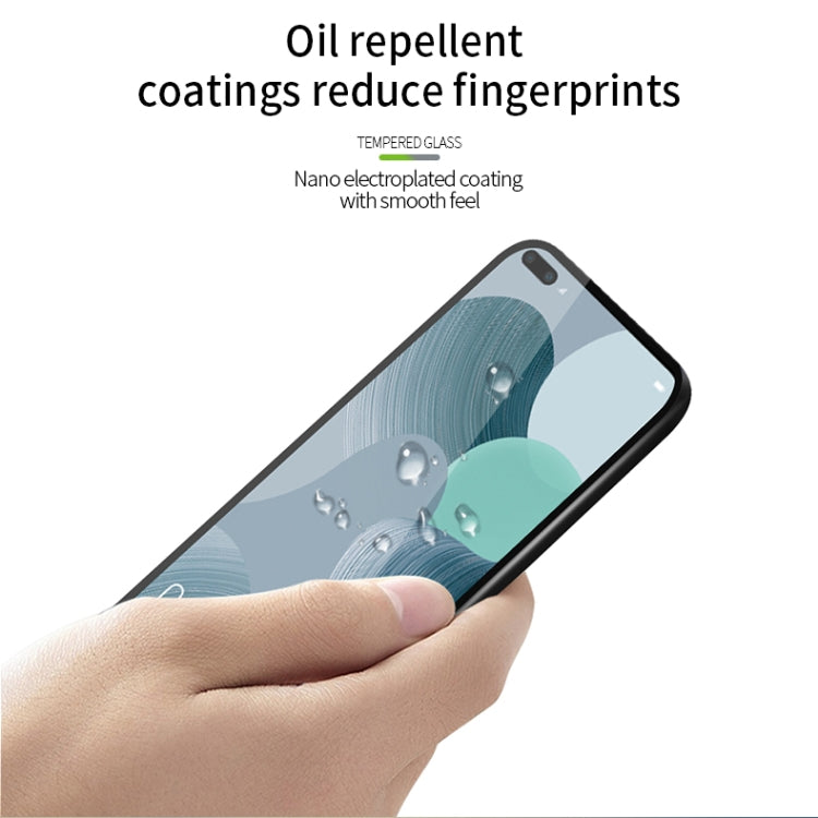 For Huawei Nova 6 PINWUYO 9H 2.5D Full Screen Tempered Glass Film(Black) - Huawei Tempered Glass by PINWUYO | Online Shopping UK | buy2fix
