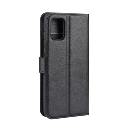 For Galaxy A51 (4G) Litchi Texture Horizontal Flip Protective Case with Holder & Card Slots & Wallet(Black) by buy2fix